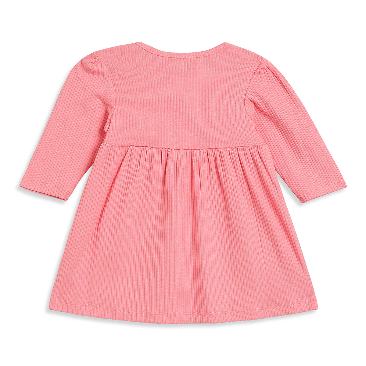 Baby Girls Pink and Plum Cotton Dress Pack of 2 Regular Fit Daily Wear