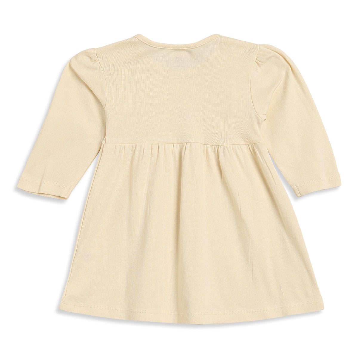 Baby Girls Cream Cotton Floral Dresses Pack of 2 Regular Fit