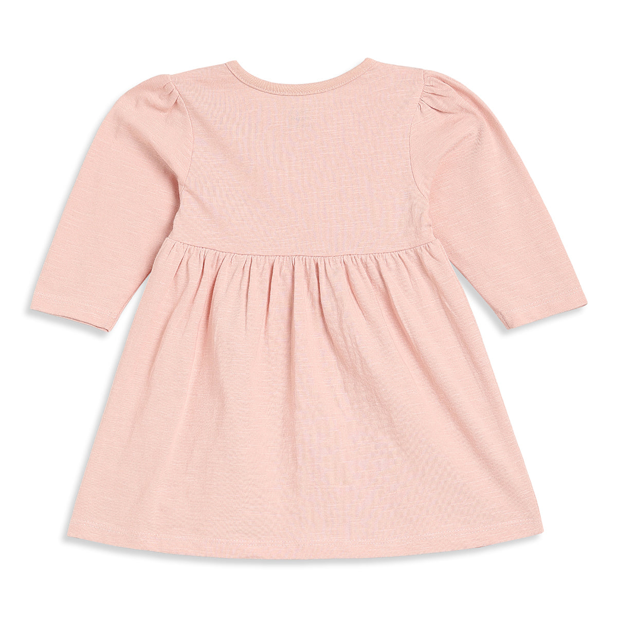 Baby Girls Pink and Peach Printed Dresses Pack of 2 Casual Wear