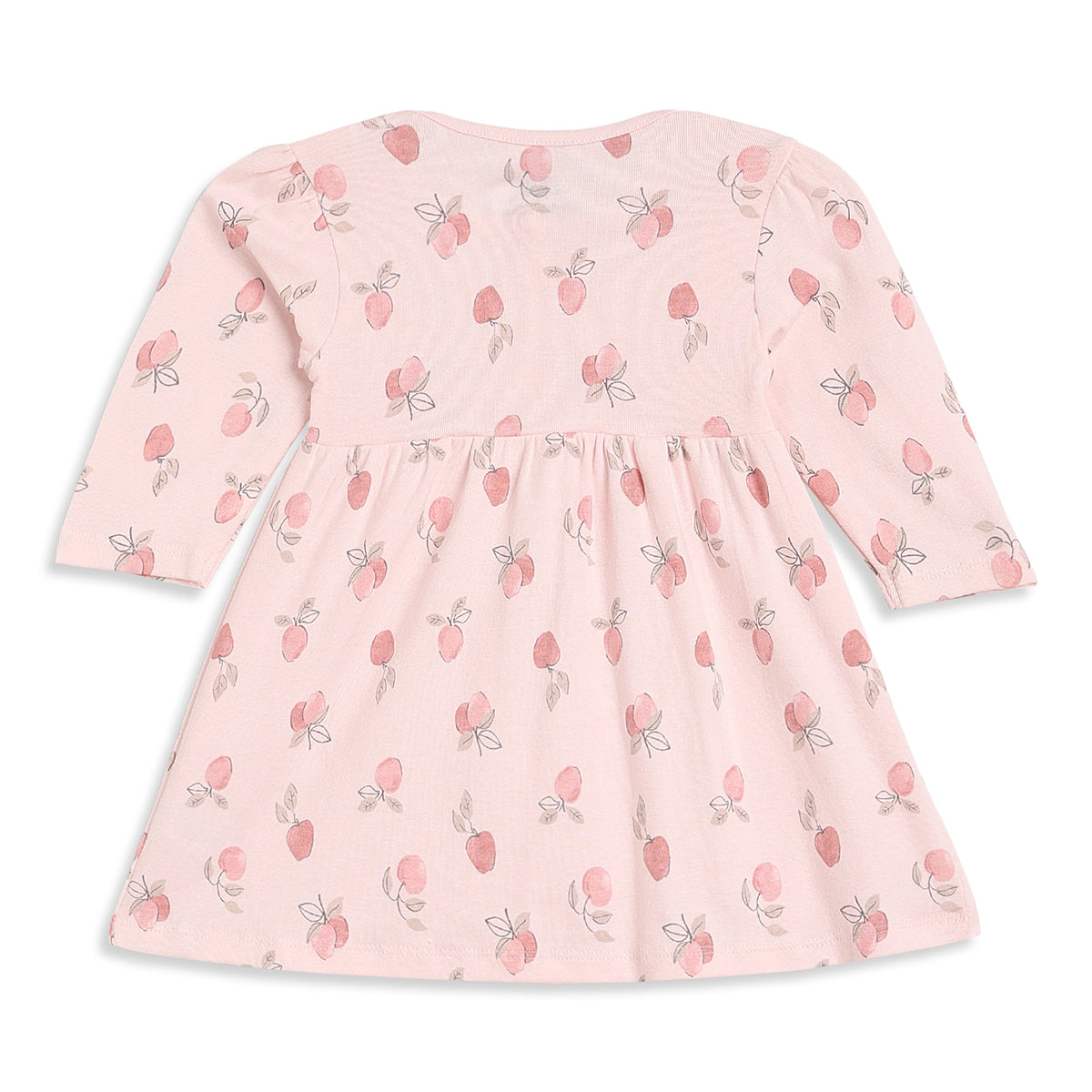 Baby Girls Pink and Peach Printed Dresses Pack of 2 Casual Wear