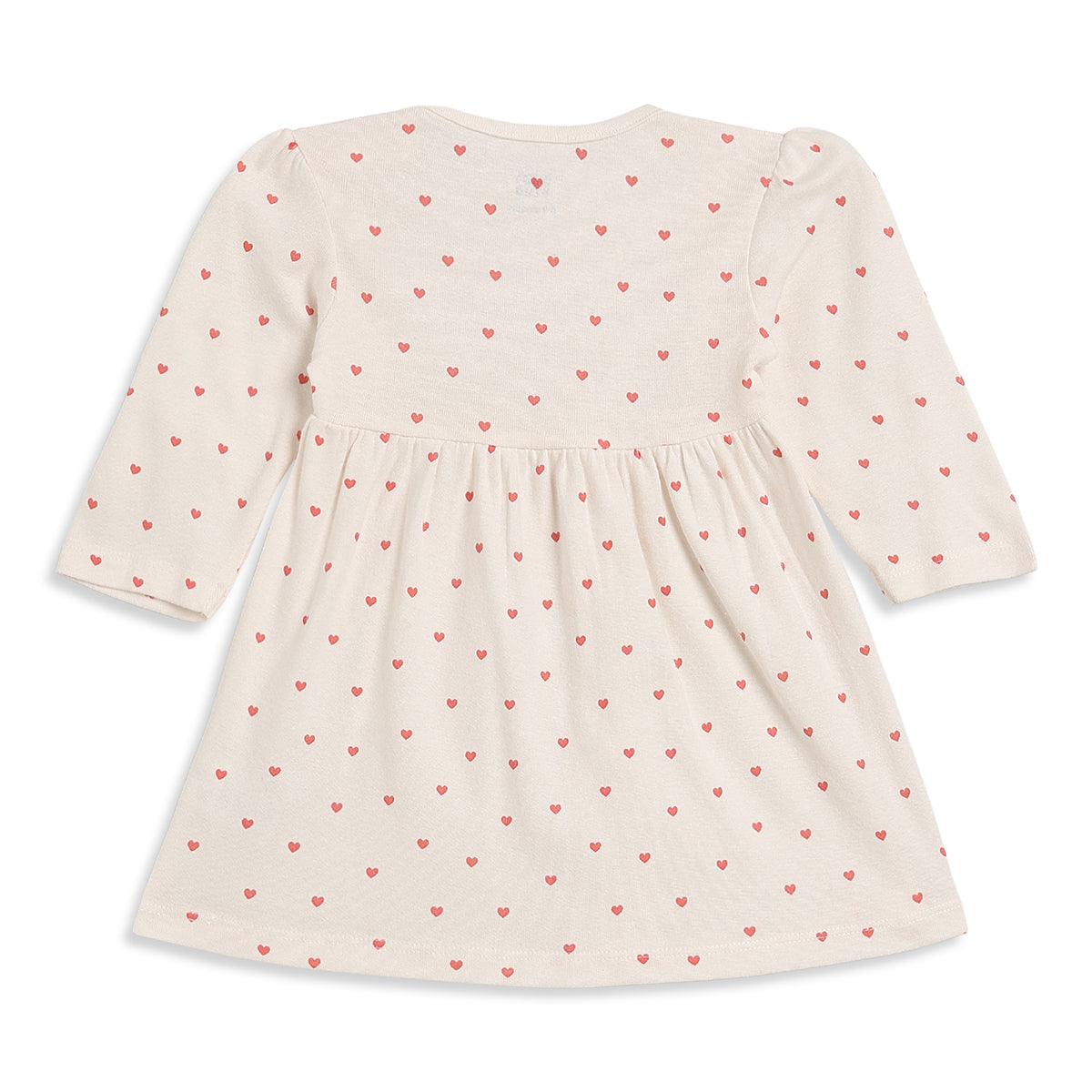 Baby Girls Cream Cotton Printed Dresses Pack of 2 Regular Fit