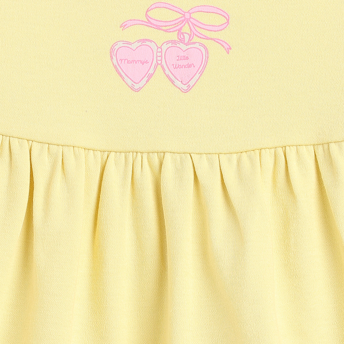 Baby Girls Yellow and Mint Green Cotton Dresses Pack of 2 Regular Fit