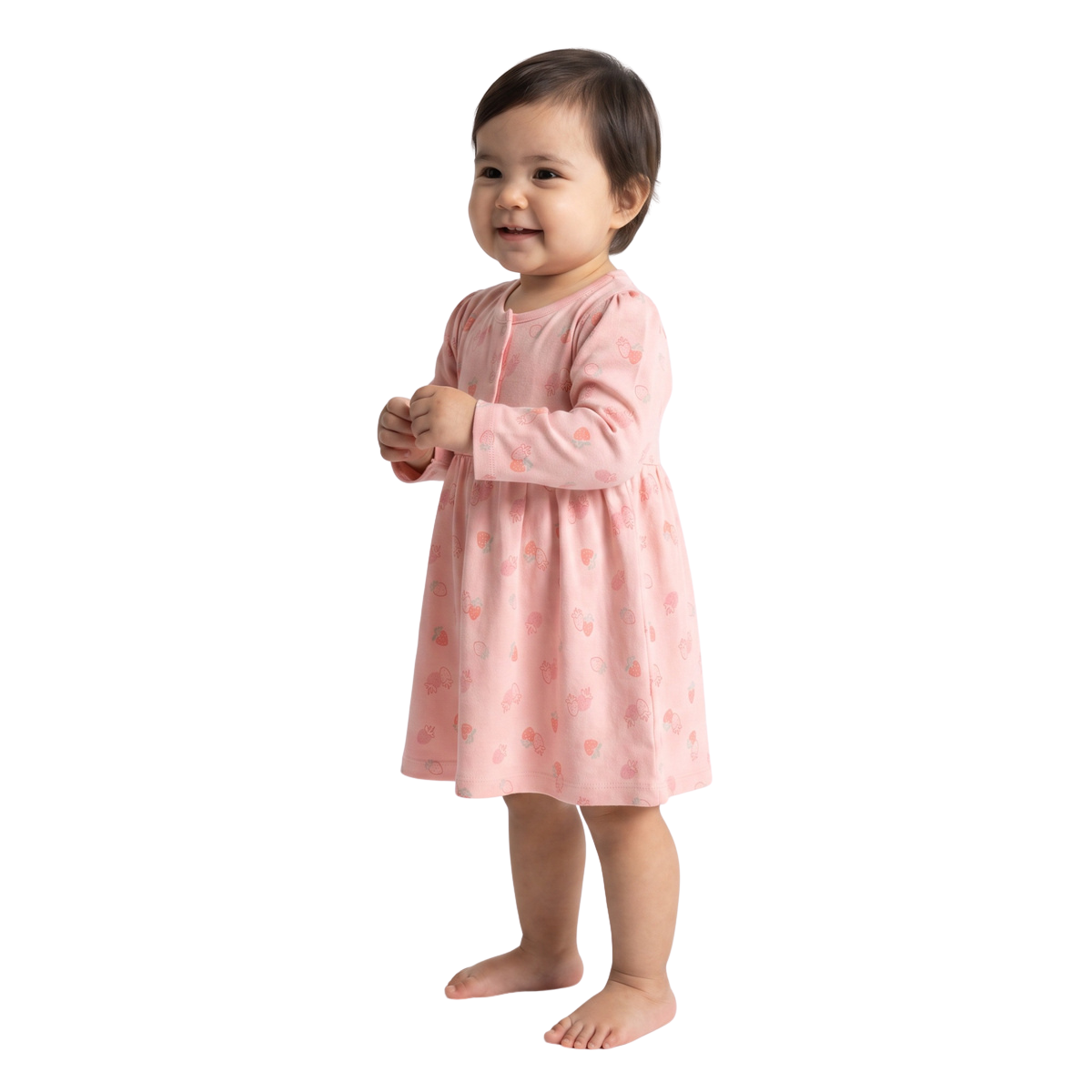 Baby Girls Blue and Peach Cotton Dresses Pack of 2 Casual Kids Dresses