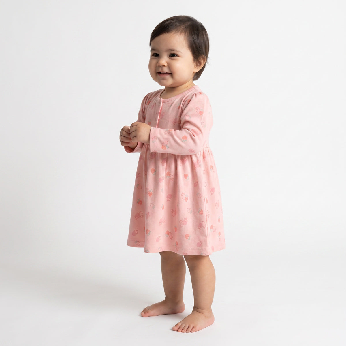 Baby Girls Blue and Peach Cotton Dresses Pack of 2 Regular Fit Casual Kids Dresses