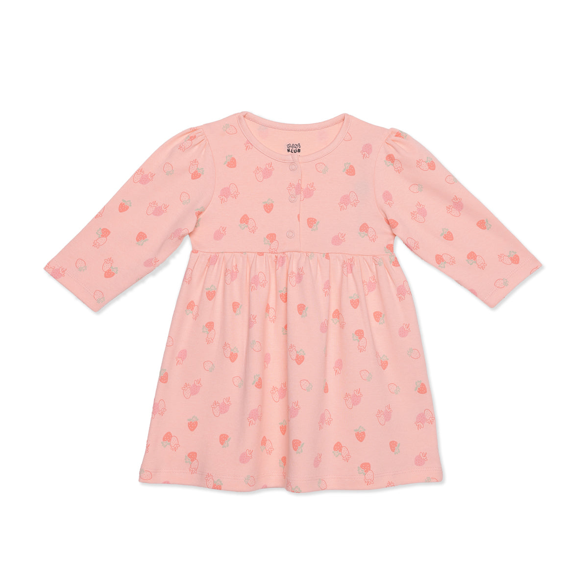 Baby Girls Blue and Peach Cotton Dresses Pack of 2 Regular Fit Casual Kids Dresses