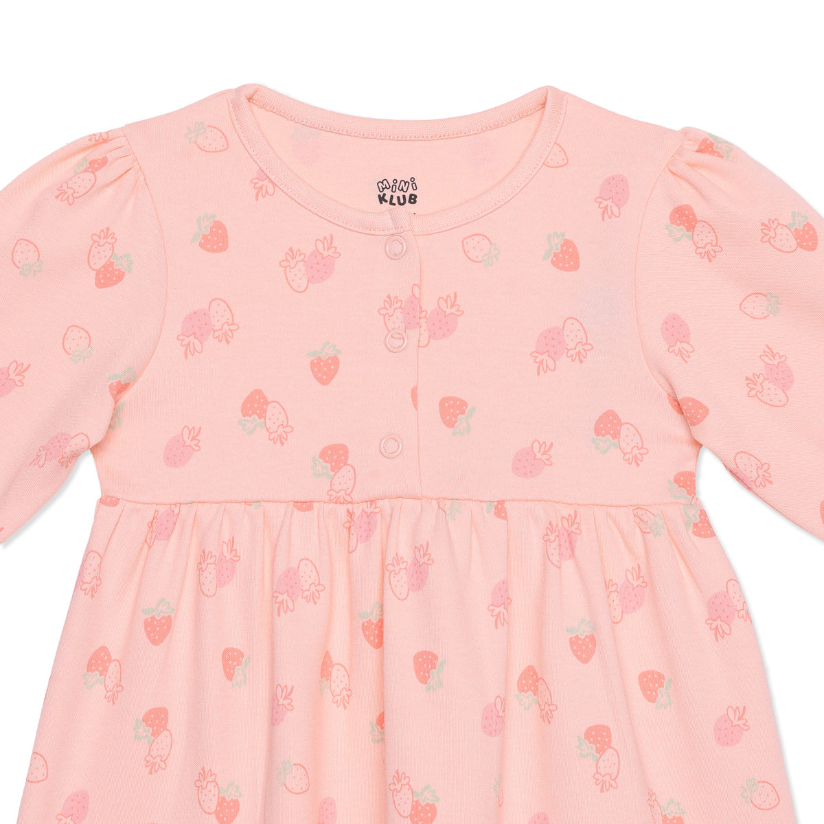 Baby Girls Blue and Peach Cotton Dresses Pack of 2 Regular Fit Casual Kids Dresses