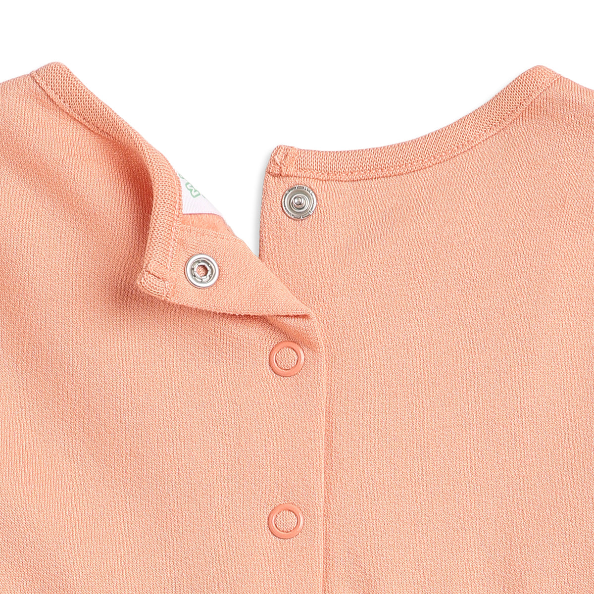 Baby Girls Peach Cotton Printed Dress Pack of 2 Regular Fit.