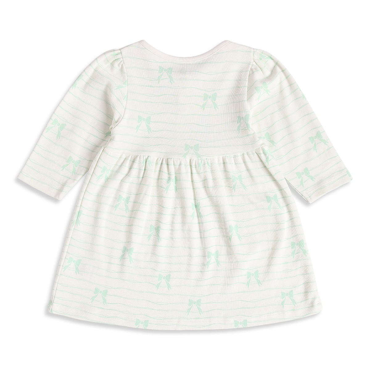 Baby Girls Pink And Off-White Cotton Printed Dresses Pack Of 2 Regular Fit Casual Wear