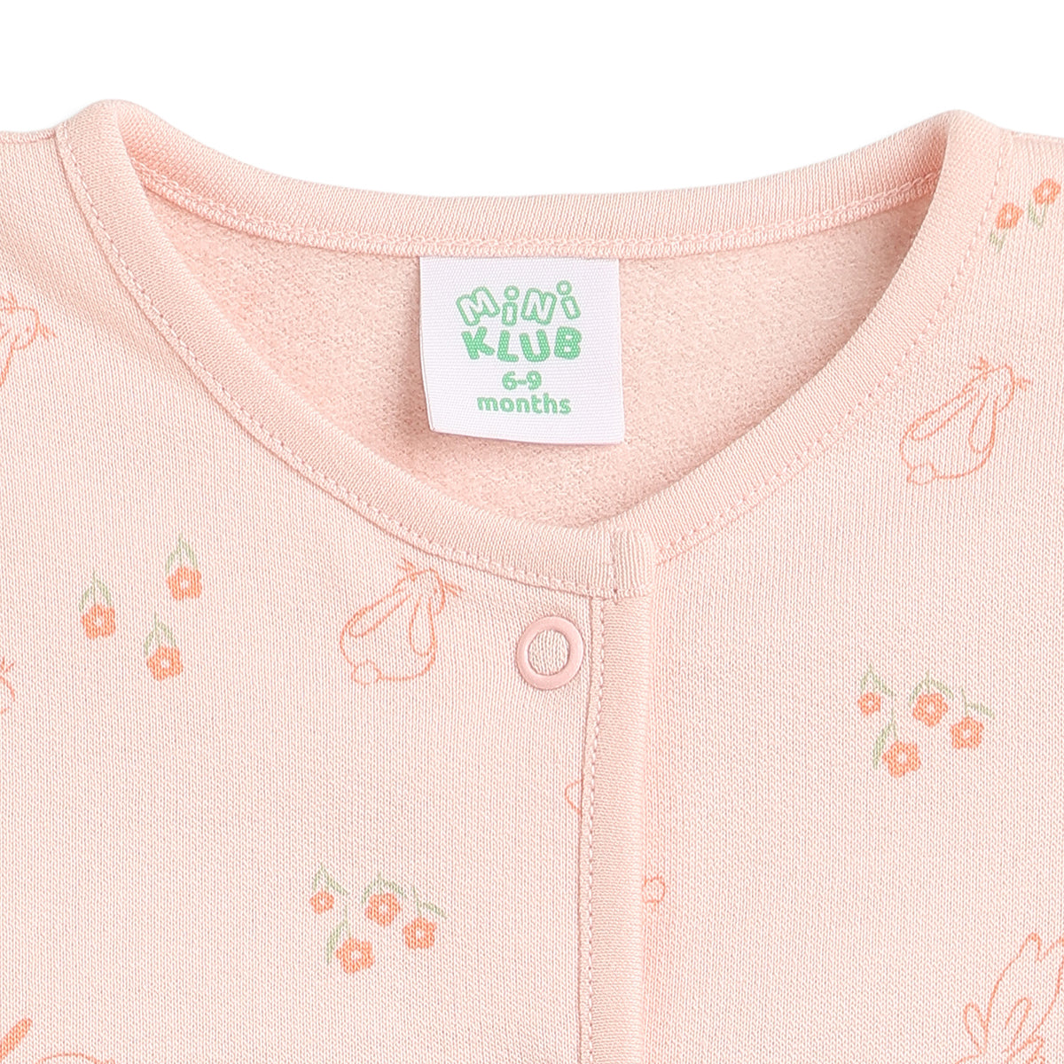 Baby Girls Yellow and Peach Cotton Front Open Vest Pack of 2 Regular Fit