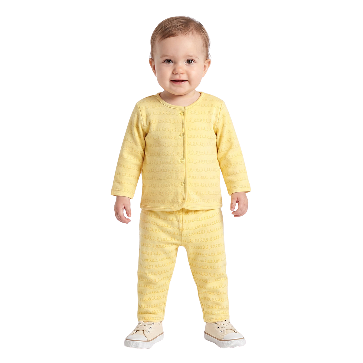 Baby Girls Peach and Yellow Cotton Vests Pack of 2 Casual Baby Vests
