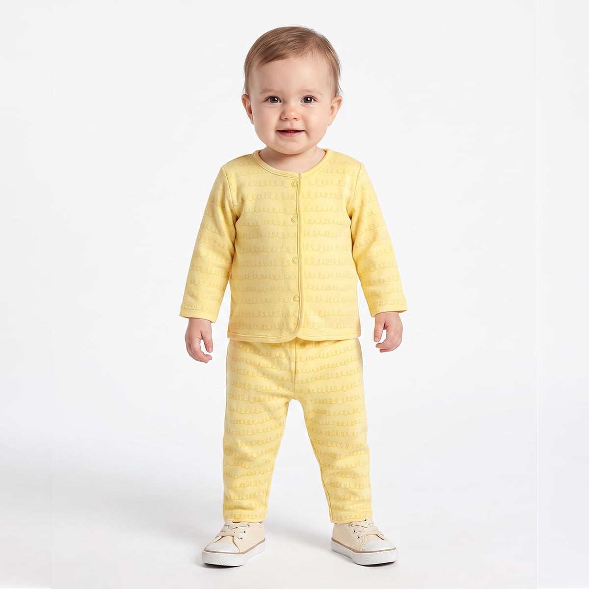 Baby Girls Peach and Yellow Cotton Vests Pack of 2 Regular Fit Casual Baby Vests