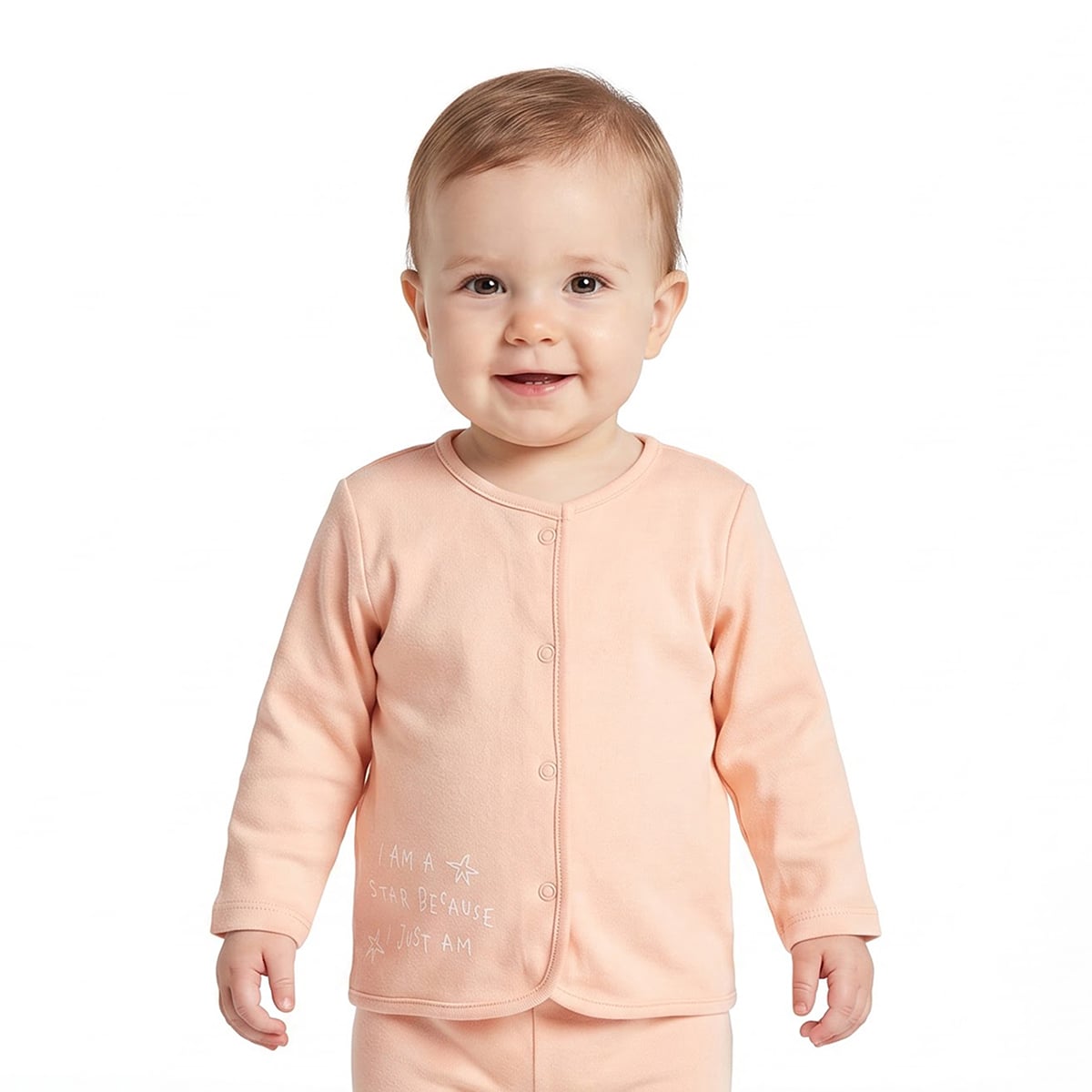 Baby Girls Peach and Yellow Cotton Vests Pack of 2 Regular Fit Casual Baby Vests
