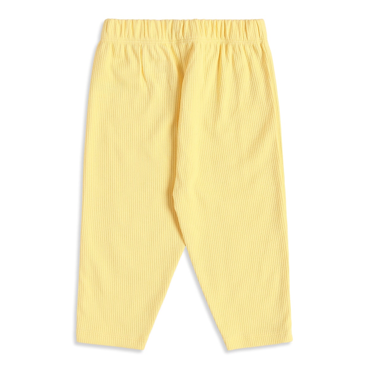 Baby Girls Yellow Cream And Mint Cotton Leggings Pack Of 2 Regular Fit Casual Wear