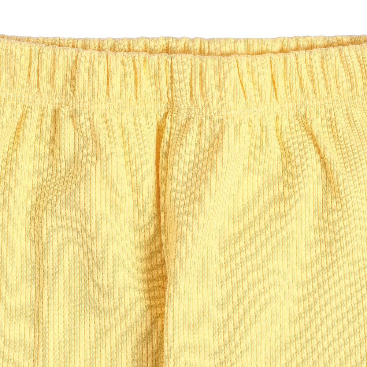 Baby Girls Yellow Cream And Mint Cotton Leggings Pack Of 2 Regular Fit Casual Wear
