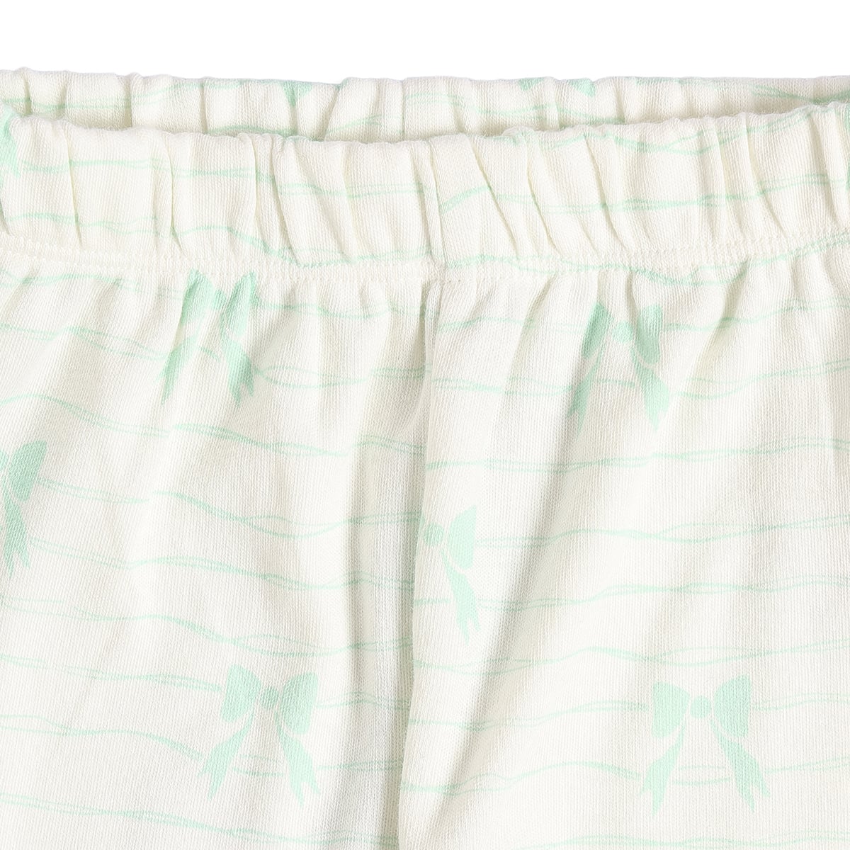Baby Girls Yellow Cream And Mint Cotton Leggings Pack Of 2 Regular Fit Casual Wear