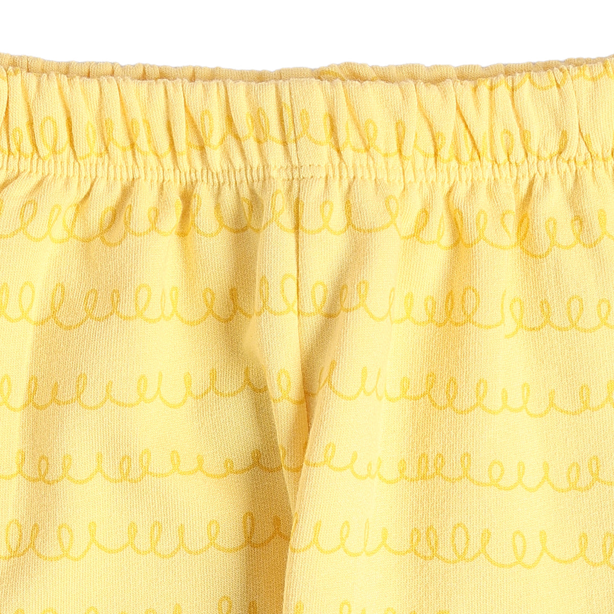 Baby Girls Peach and Yellow Cotton Knit Pants Pack of 2 Regular Fit Casual Kids Bottoms