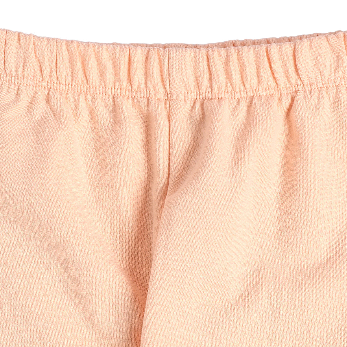 Baby Girls Peach and Yellow Cotton Knit Pants Pack of 2 Regular Fit Casual Kids Bottoms