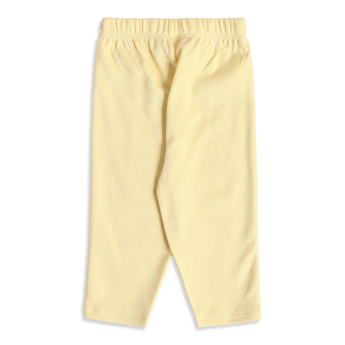 Baby Girls Yellow and White Strawberry Floral Cotton Knit Pants Pack of 2 Casual Wear