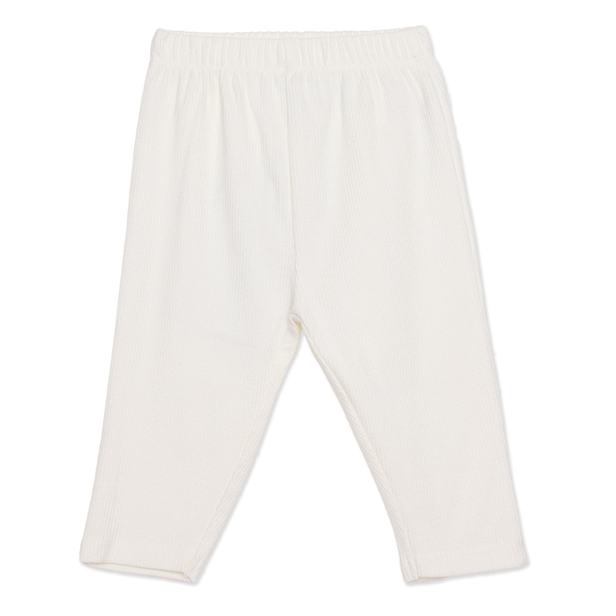 Baby Girls Pink and Off White Cotton Leggings Pack of 2 Regular Fit Casual Kids Leggings