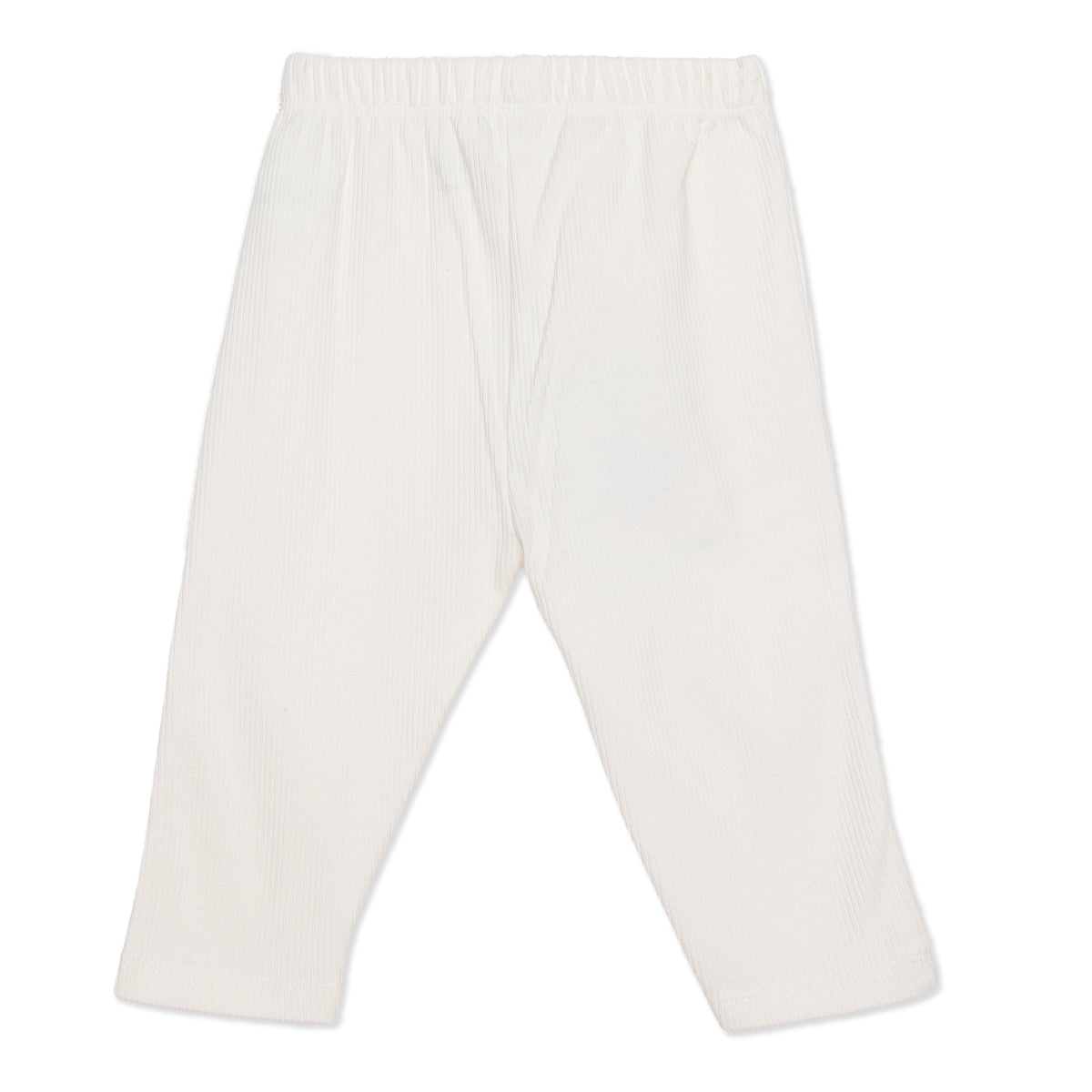 Baby Girls Pink and Off White Cotton Leggings Pack of 2 Regular Fit Casual Kids Leggings