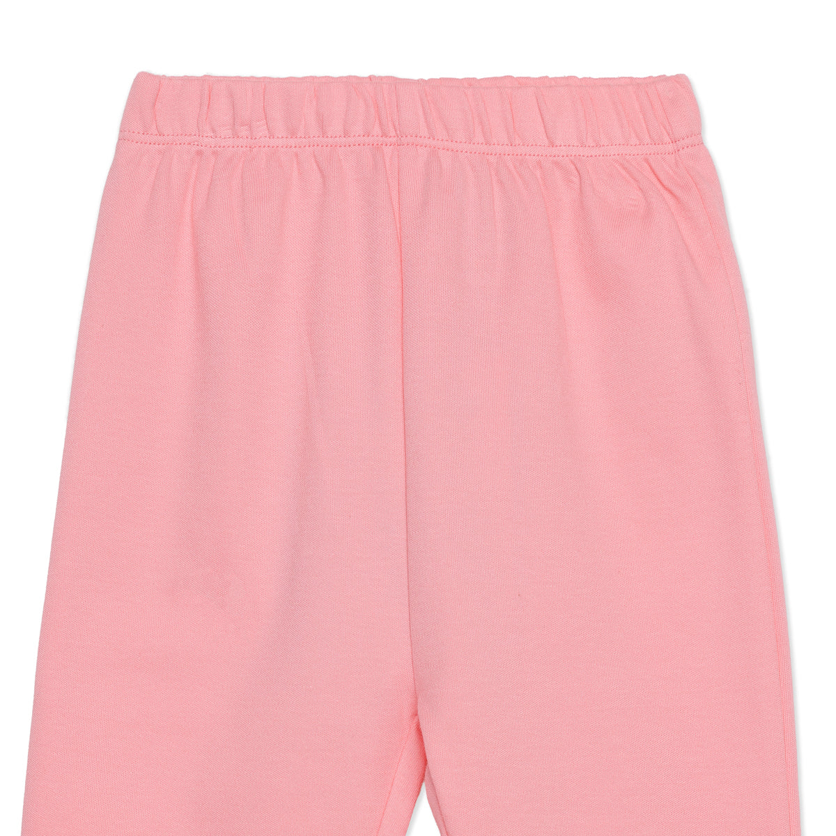 Baby Girls Pink and Off White Cotton Leggings Pack of 2 Regular Fit Casual Kids Leggings