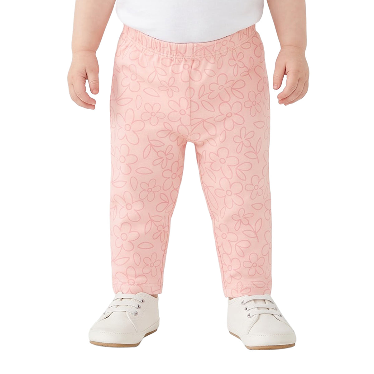 Baby Girls Lilac & Peach Knit Bottoms Pack of 2 Regular Fit Casual Wear