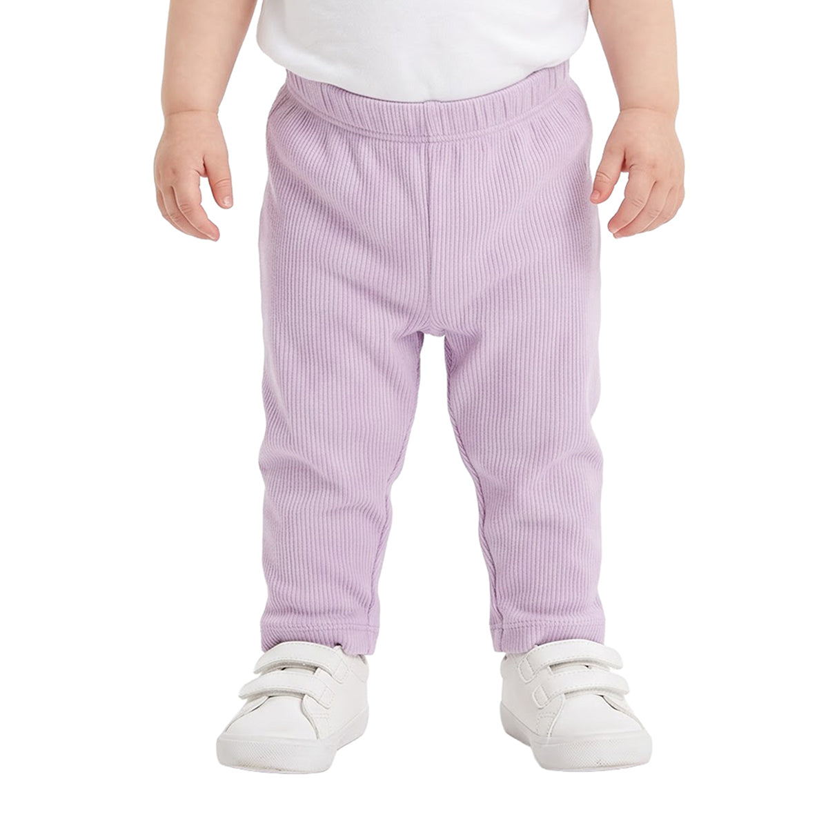 Baby Girls Lilac & Peach Knit Bottoms Pack of 2 Regular Fit Casual Wear