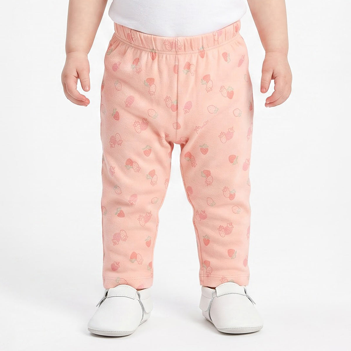 Baby Girls Blue and Peach Cotton Jogger Pants Pack of 2 Regular Fit Casual Kids Pants