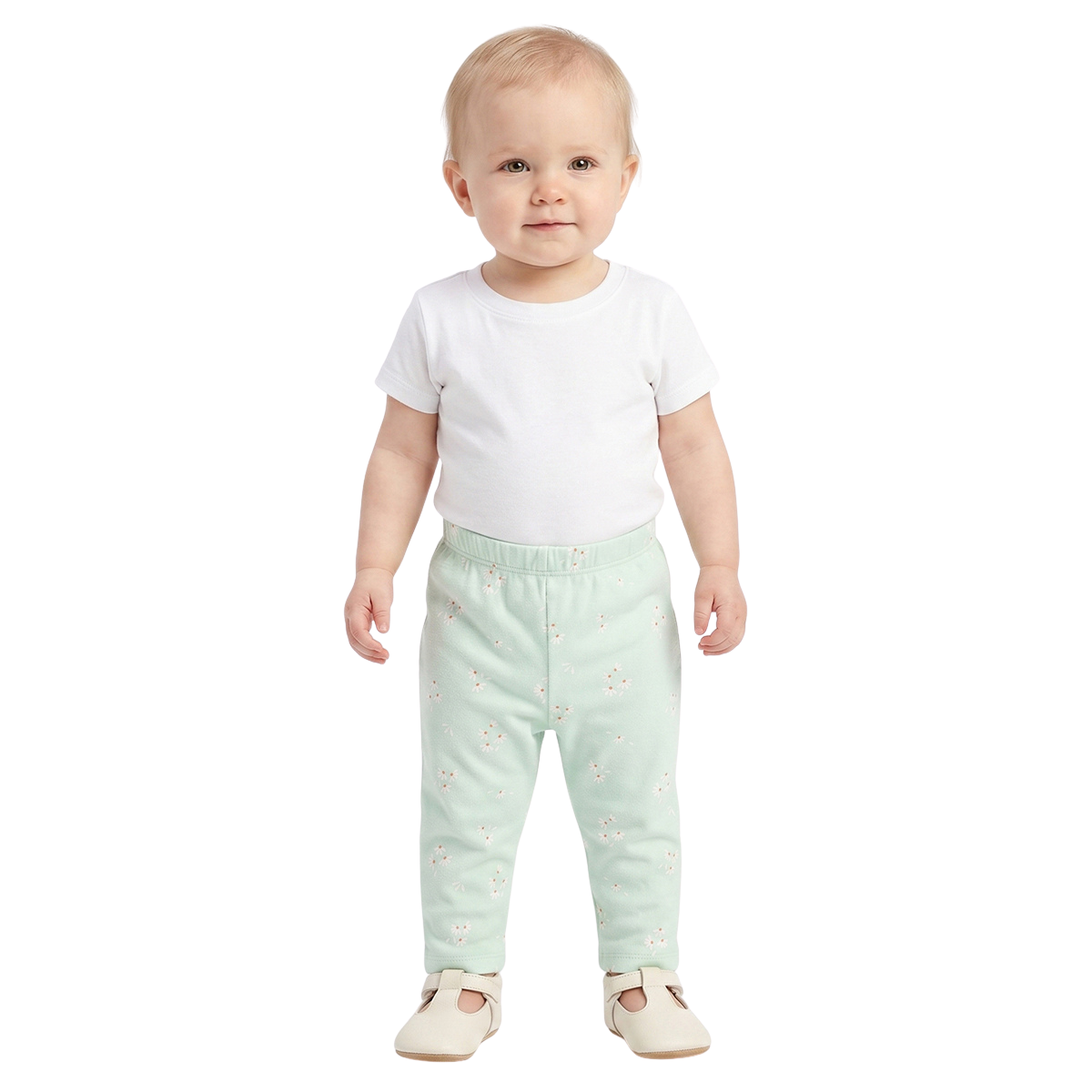 Baby Girls Blue and Yellow Cotton Knit Bottom Pack of 2 Regular Fit