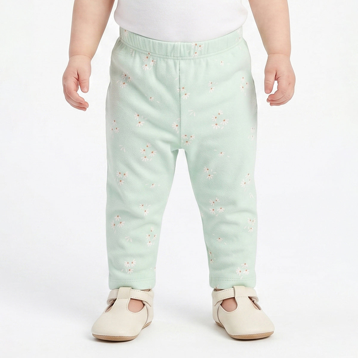 Baby Girls Blue and Yellow Cotton Knit Bottom Pack of 2 Regular Fit.