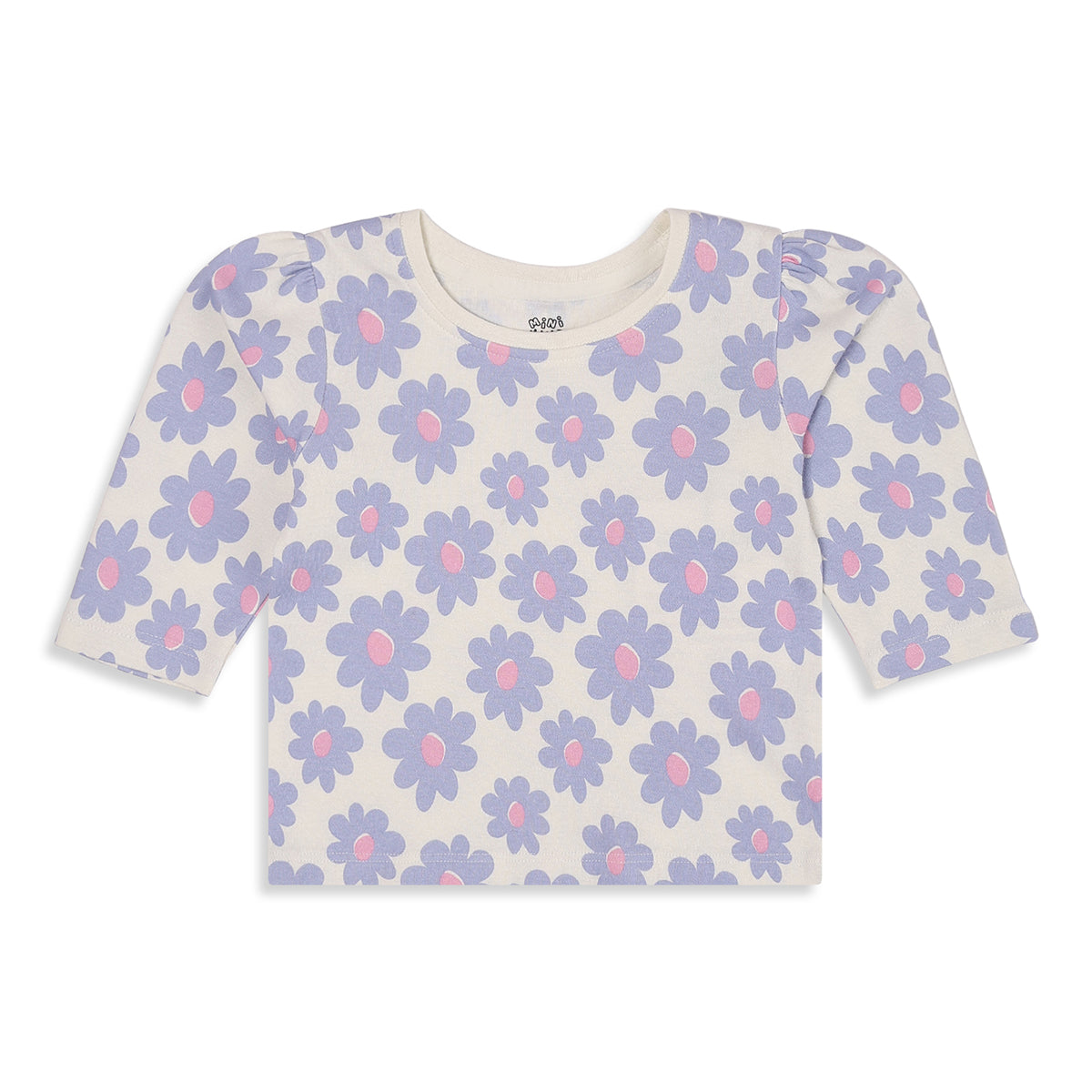 Baby Girls Pink and Cream Cotton Blend Printed Tops Pack of 2 Regular
