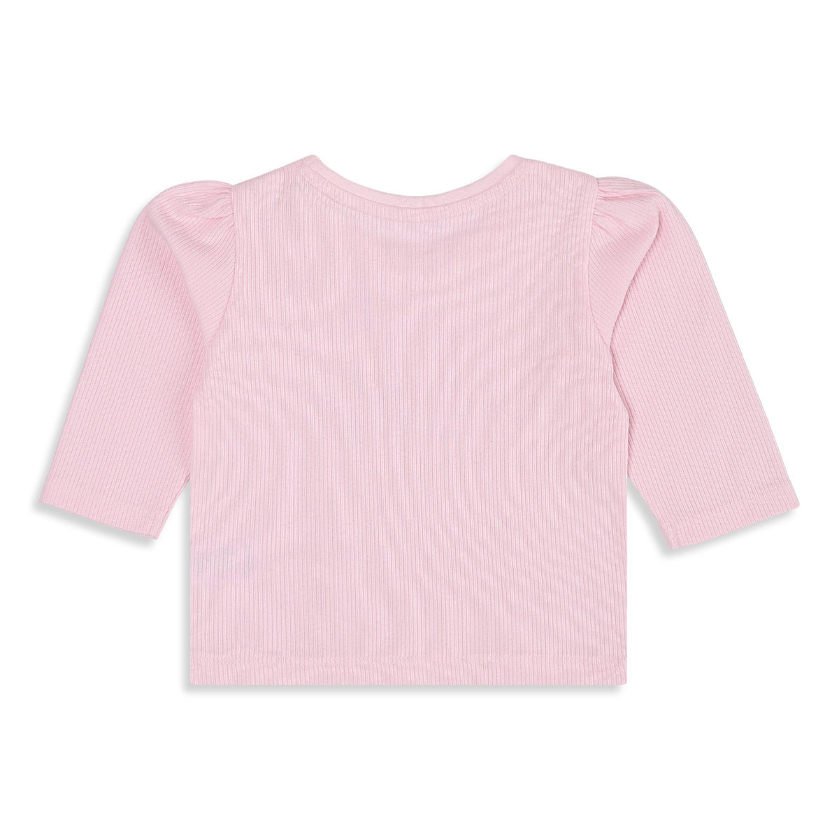 Baby Girls Pink and Cream Cotton Blend Printed Tops Pack of 2 Regular