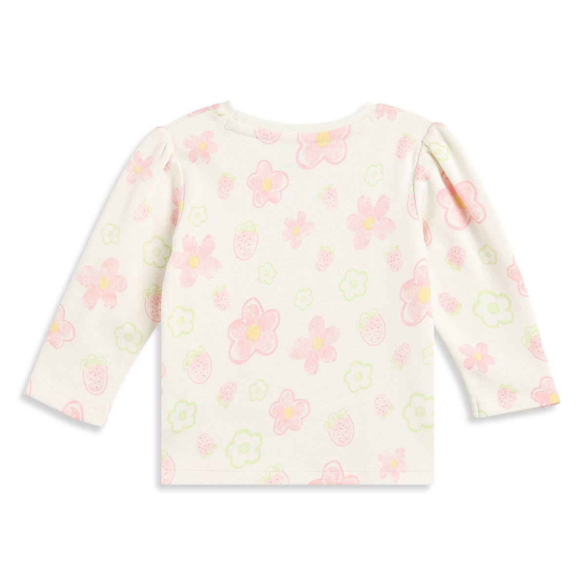 Baby Girls Yellow and Off White Cotton T-Shirt Pack of 2 Regular Fit.