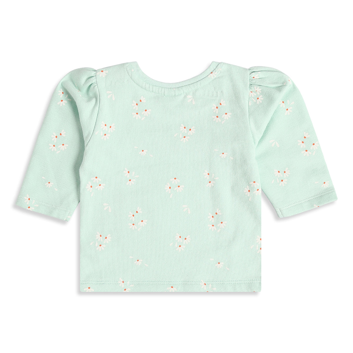 Baby Girls Yellow and Mint Green Cotton T-Shirts Pack of 2 Regular Fit Casual Wear