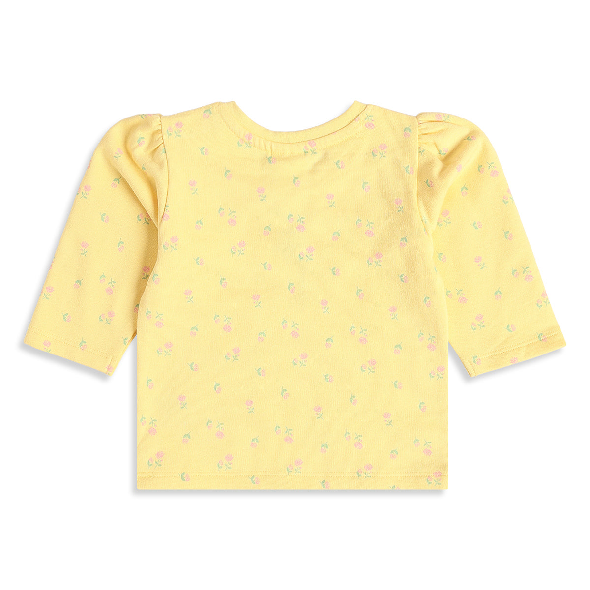 Baby Girls Yellow and Mint Green Cotton T-Shirts Pack of 2 Regular Fit Casual Wear