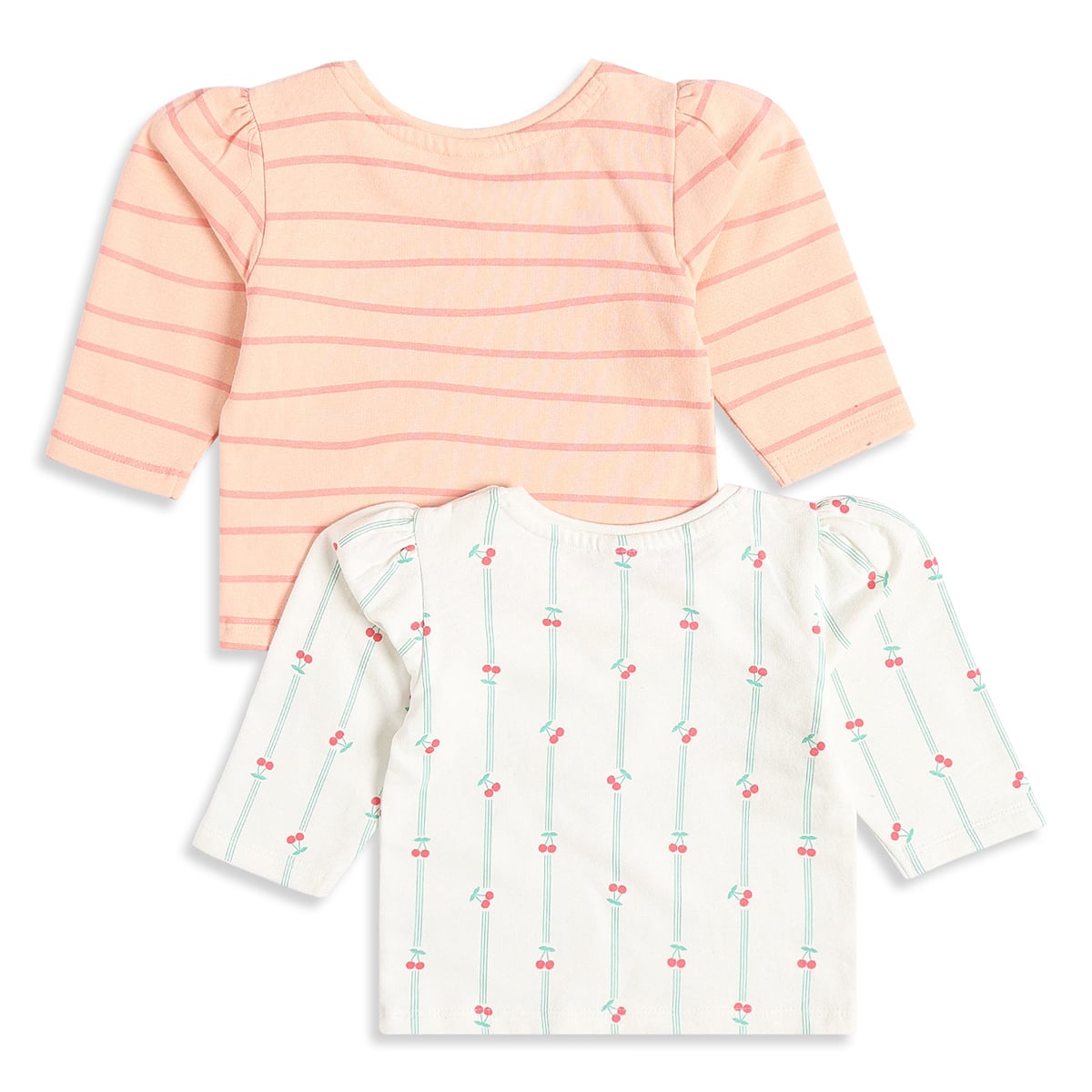 Baby Boys Navy Blue White And Peach Cotton Checked Shirt Regular Fit Casual Wear