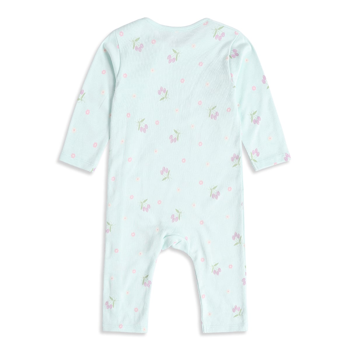 Baby Girls Yellow And Mint Green Cotton Blend Cherry And Floral Printed Rompers Pack of 2 Regular Fit Casual Wear
