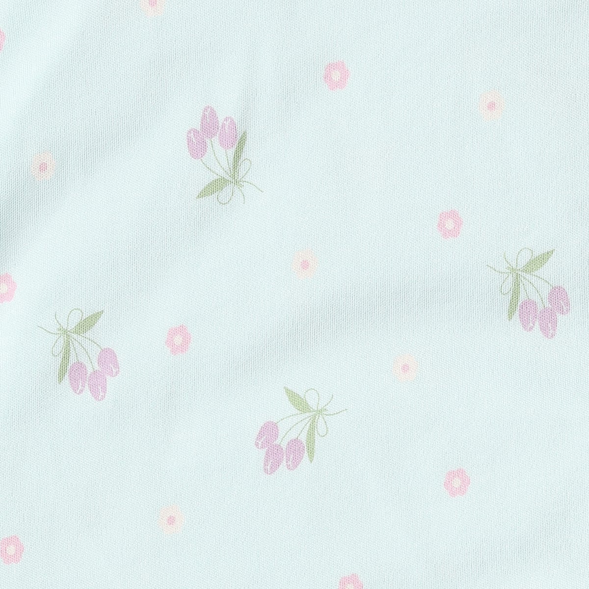 Baby Girls Yellow And Mint Green Cotton Blend Cherry And Floral Printed Rompers Pack of 2 Regular Fit Casual Wear
