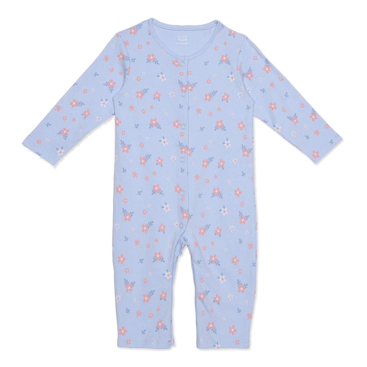Baby Girls Pink and Blue Cotton Rompers Pack of 2 Regular Fit Casual Wear