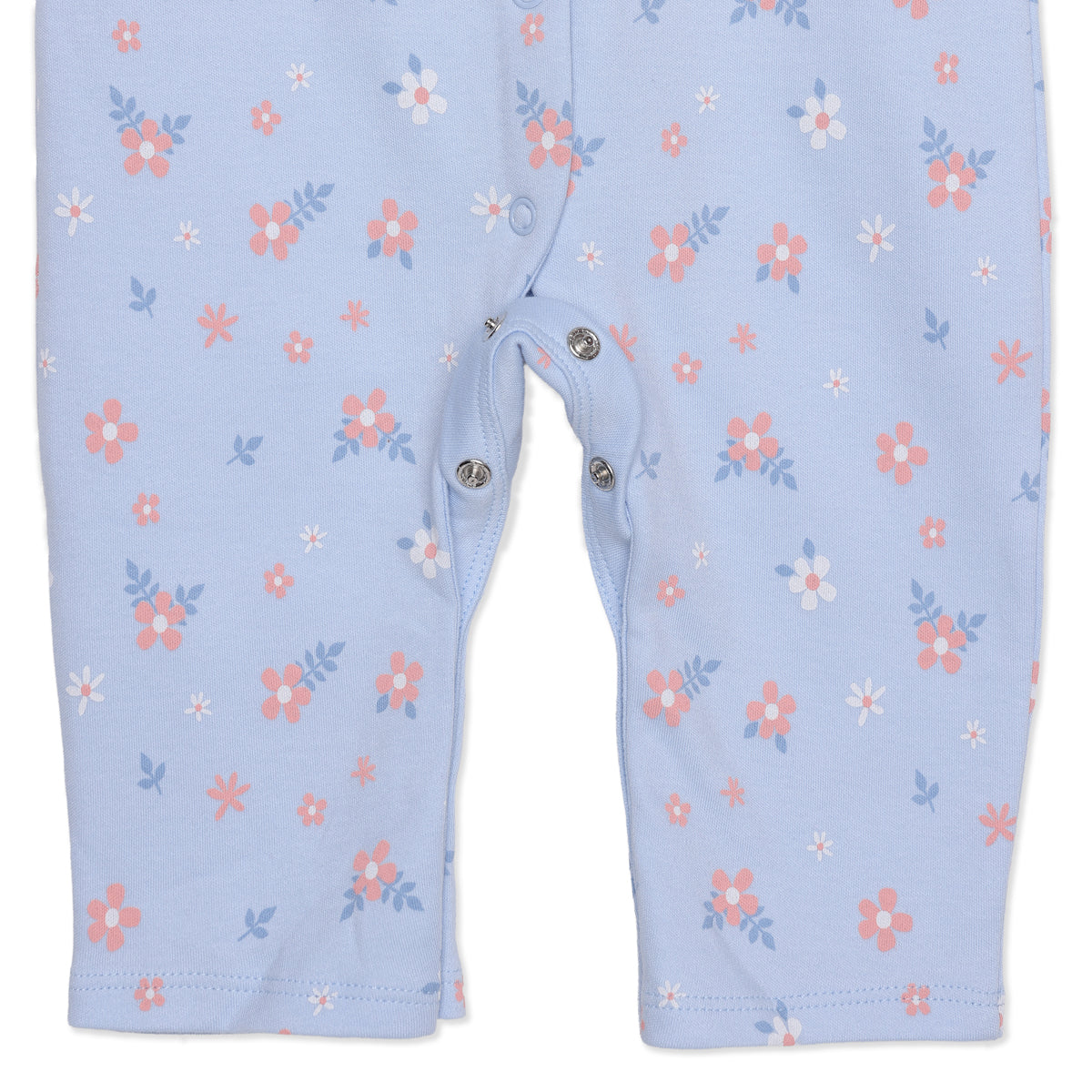 Baby Girls Pink and Blue Cotton Rompers Pack of 2 Regular Fit Casual Wear