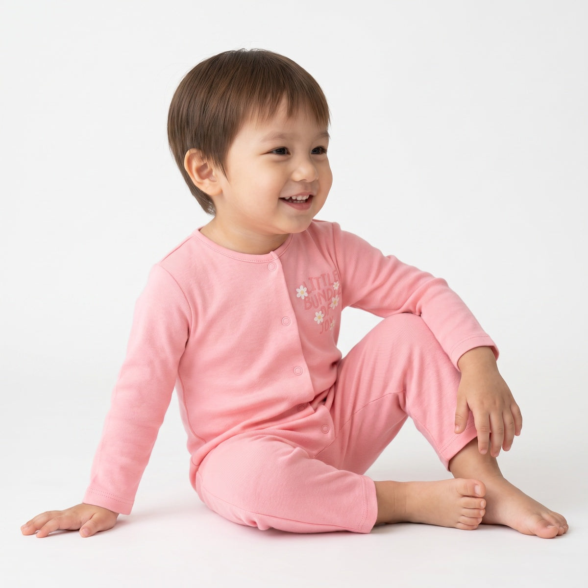 Baby Girls Pink and Blue Cotton Rompers Pack of 2 Regular Fit Casual Wear