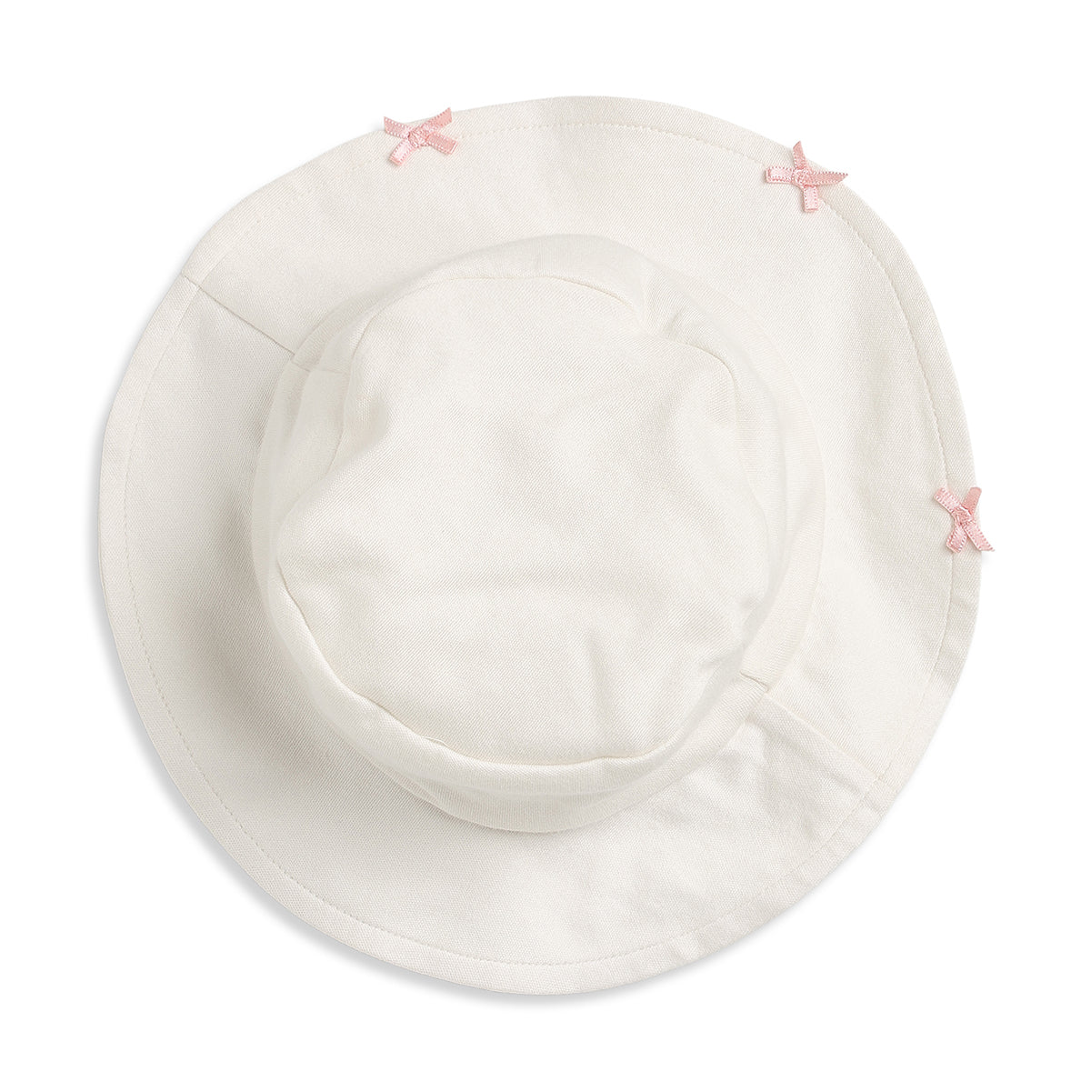 Baby Girls Off White Cotton Sleepsuit with Hat Regular Fit Casual Sleepsuit Set