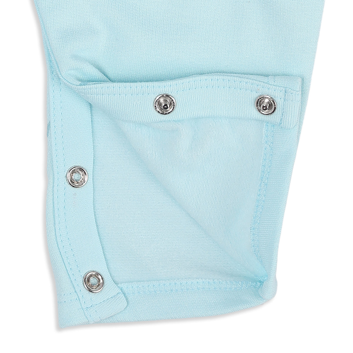 Baby Girls Blue and Cream Cotton Rompers Pack of 2 Printed Full Sleeve Regular Fit Casual Wear