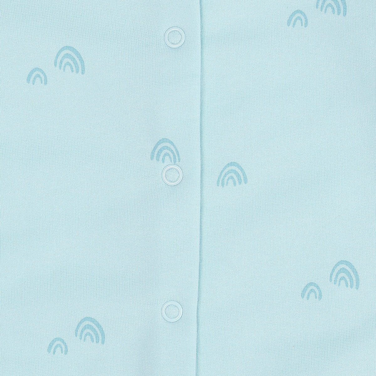 Baby Girls Blue and Cream Cotton Rompers Pack of 2 Printed Full Sleeve Regular Fit Casual Wear