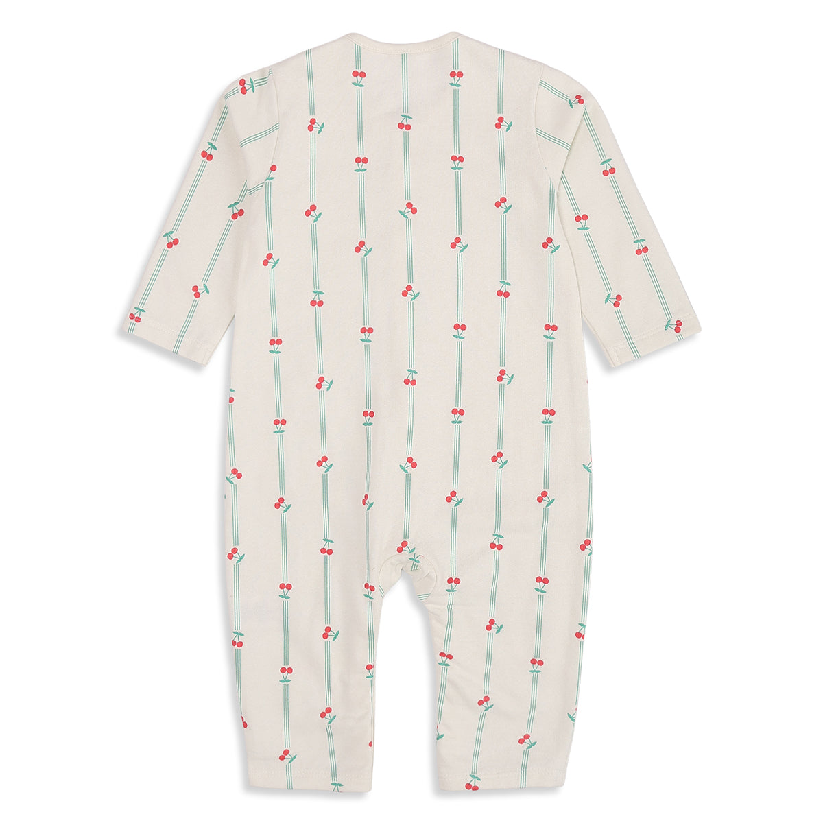 Baby Girls Blue and Cream Cotton Rompers Pack of 2 Printed Full Sleeve Regular Fit Casual Wear