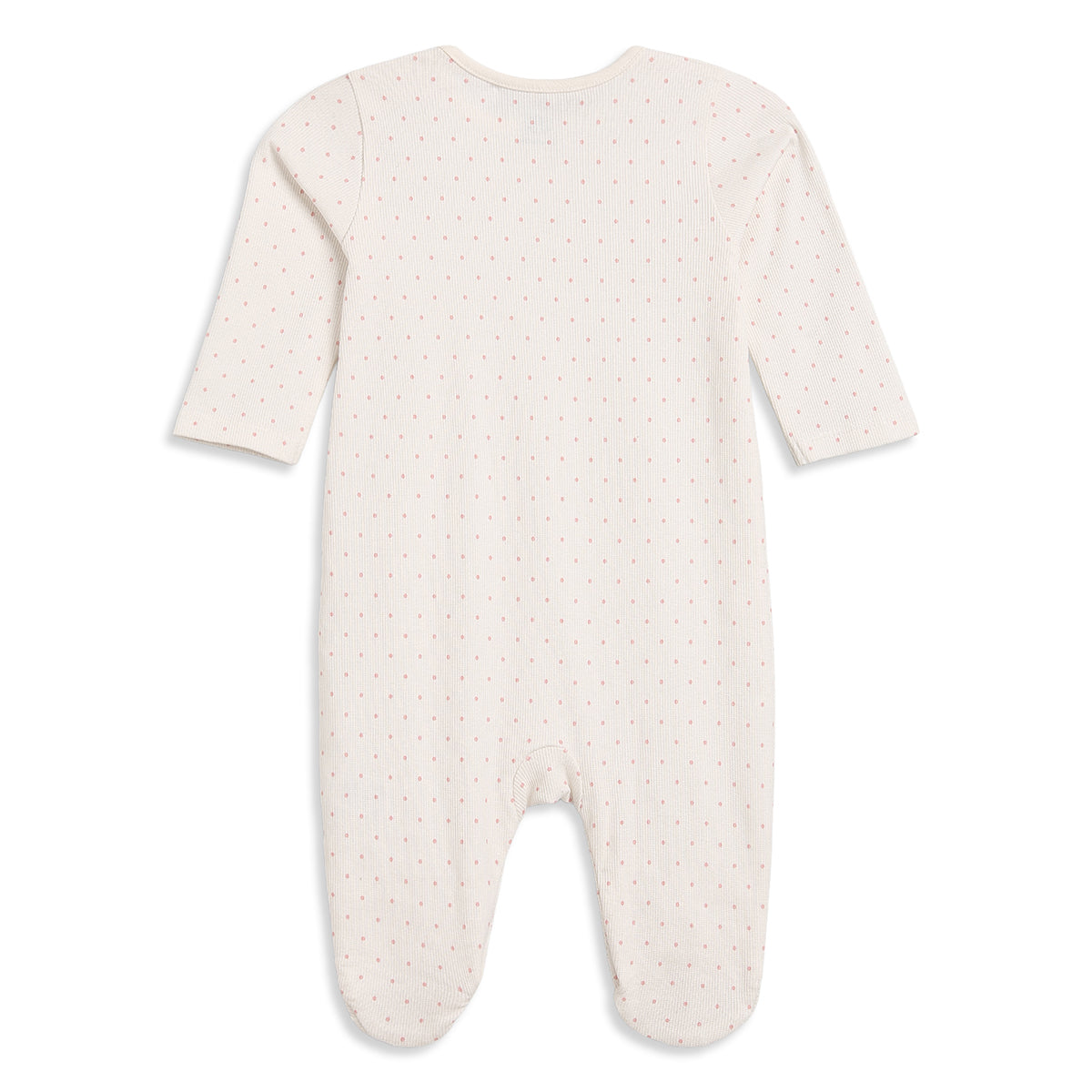 Baby Girls Cream Rust Cotton Sleepsuits Pack of 2 Regular Fit Sleepwear