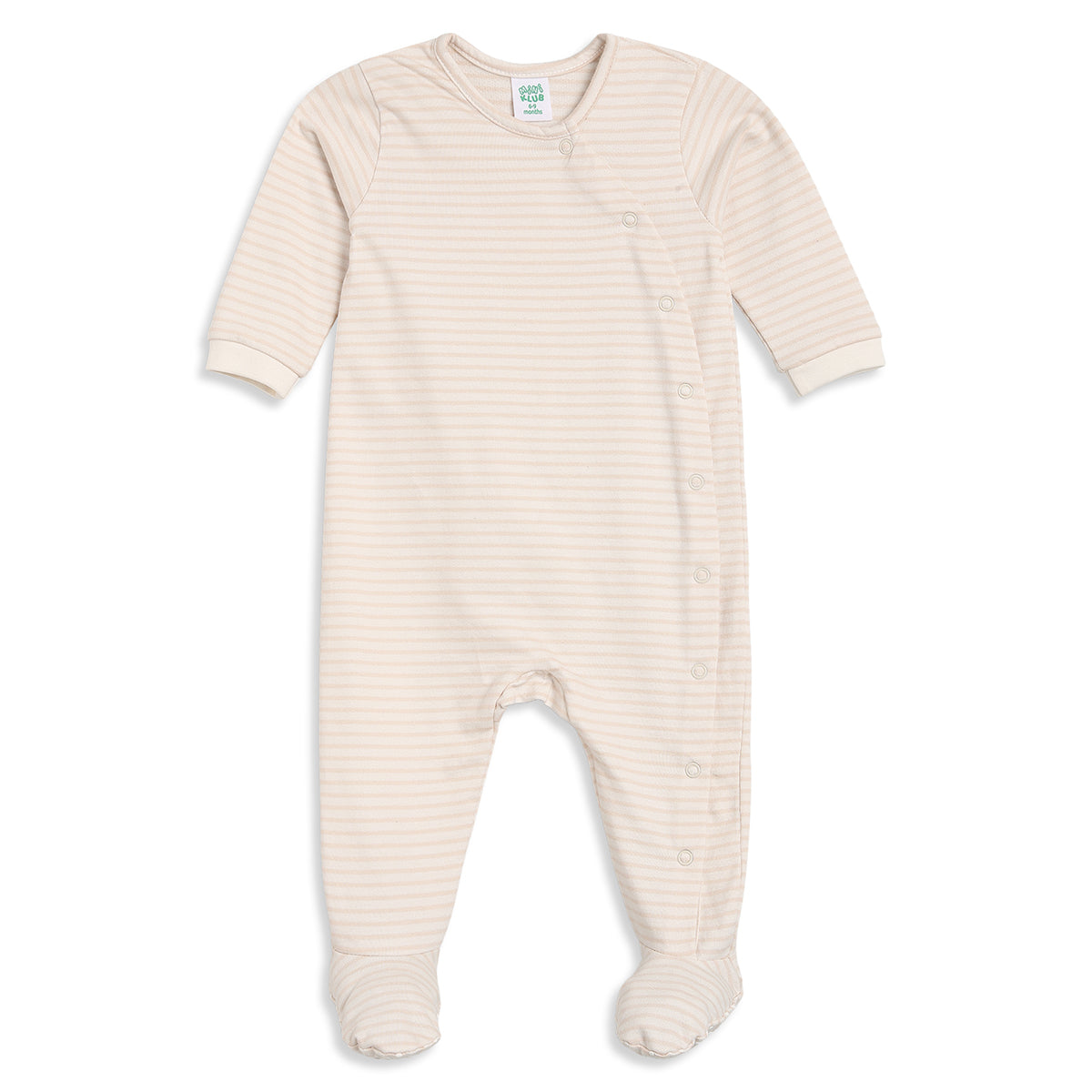 Baby Girls Mauve and Cream Sleepsuits Pack of 2 Regular Fit