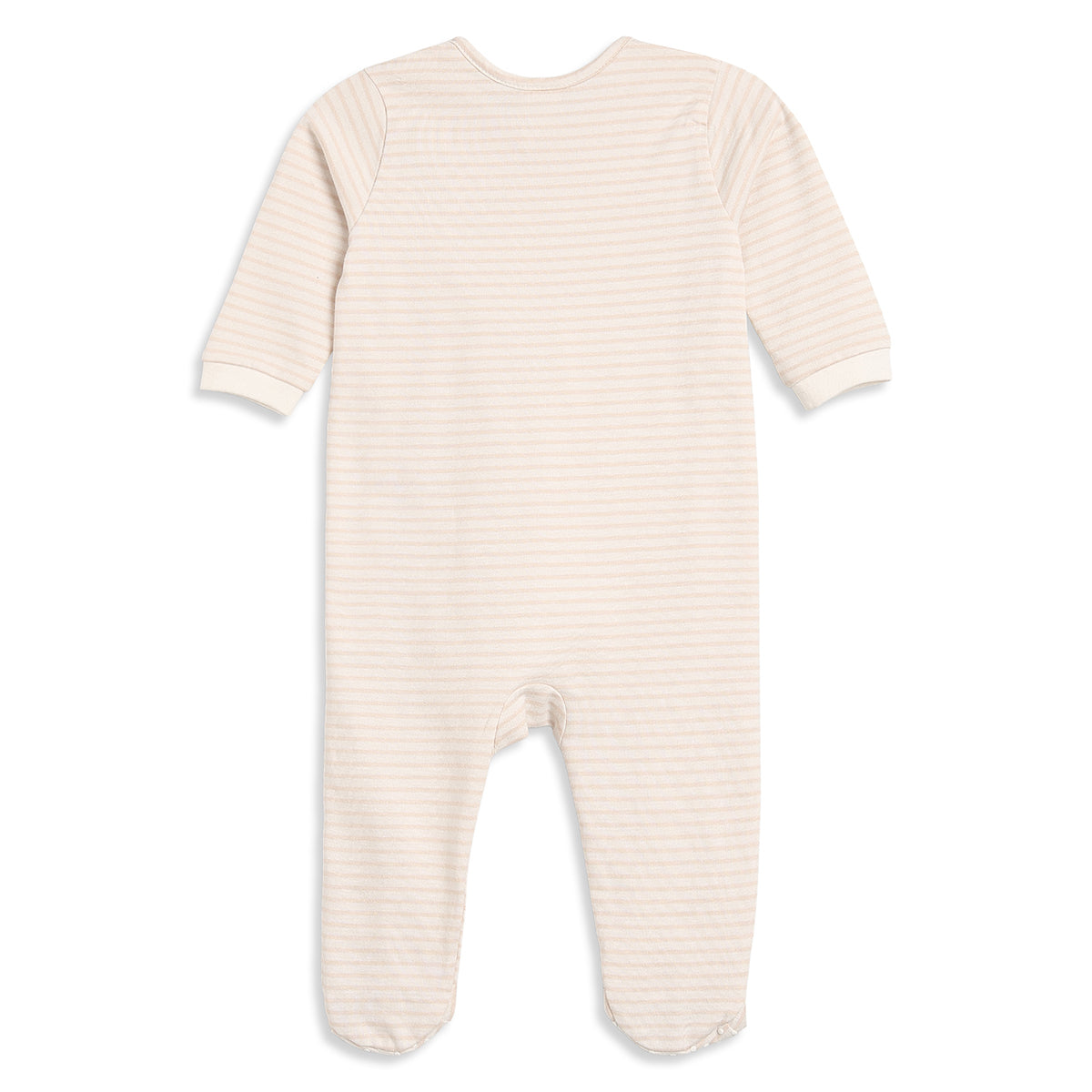 Baby Girls Mauve and Cream Sleepsuits Pack of 2 Regular Fit