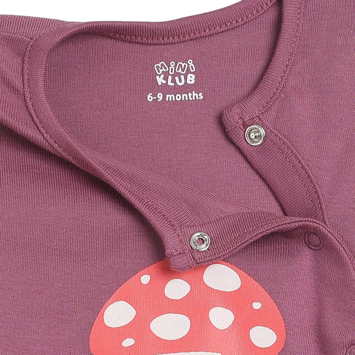 Baby Girls Mauve and Cream Sleepsuits Pack of 2 Regular Fit