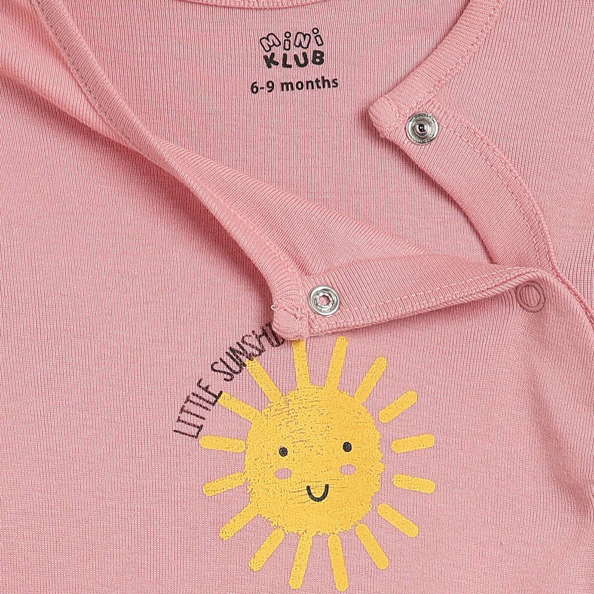 Baby Girls Yellow Pink Cotton Sleepsuits Pack of 2 Regular Fit Sleepwear
